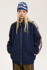 Vintage Patchwork Zipper Band Jacket - COPPING THREADS - CATTEE