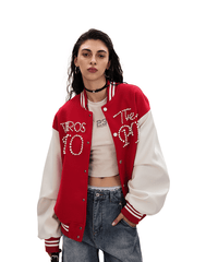 Vintage Pearl Embroidery Baseball Jacket - COPPING THREADS - CT Select