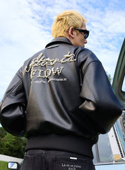 Vintage Pearl Embroidery Leather Jacket - COPPING THREADS - Harsh and Cruel