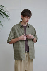 Vintage Plaid Collared Short Sleeve Shirt - COPPING THREADS - CT Select