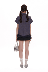 Vintage Plaid Ruffle Hem Shirt - COPPING THREADS - MOROMORO