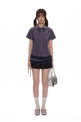 Vintage Plaid Ruffle Hem Shirt - COPPING THREADS - MOROMORO