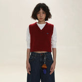 Vintage Preppy Knit Vest - COPPING THREADS - MOROMORO