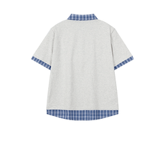 Vintage Puppy Embroidered Plaid Polo Tee - COPPING THREADS - CT Coquette