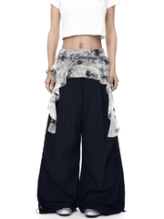 Vintage Ruffled Lace Parachute Pants - COPPING THREADS - CT Select