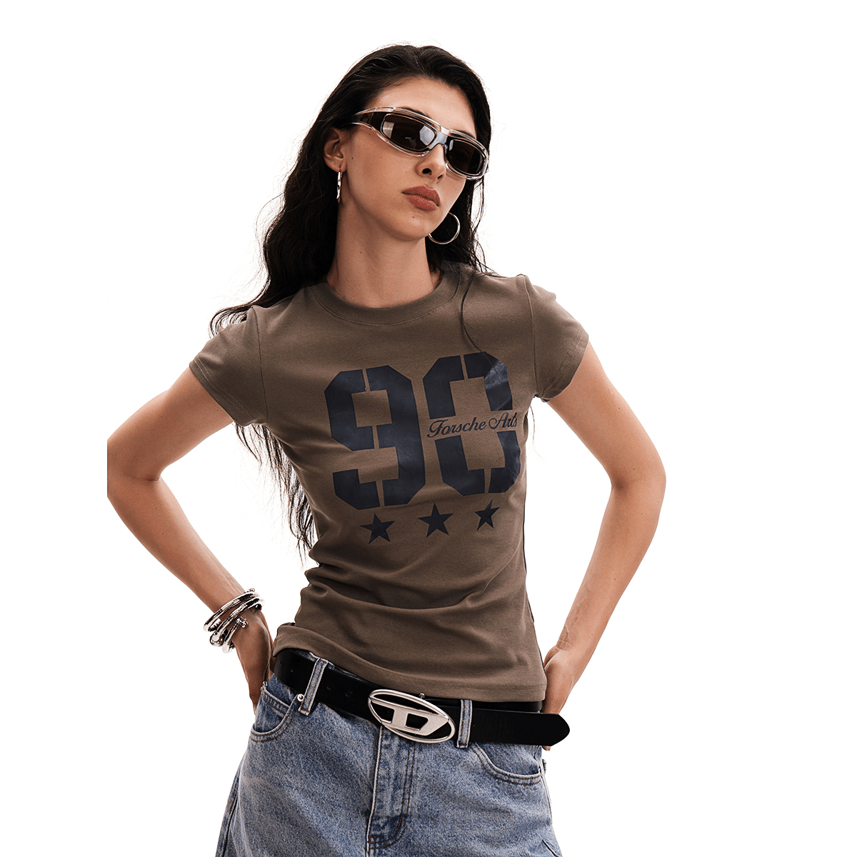 Vintage Sport Graphic Fitted Tee - COPPING THREADS - 0123Start