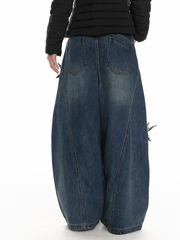 Vintage Star Patch Wide - Leg Denim - COPPING THREADS - Jikoo