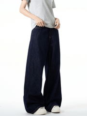Vintage Straight Fit Wide - Leg Denim Jeans - COPPING THREADS - CT Basics