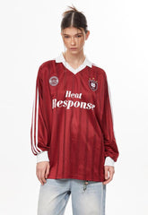 Vintage Stripe Polo Collar Sports Jersey Tee - COPPING THREADS - CHICISLAND