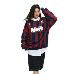Vintage Stripe Sports Jersey Long Sleeve Sweatshirt - COPPING THREADS - CT Select