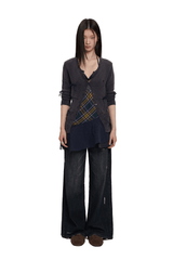 Vintage Textured V - Neck Cardigan - COPPING THREADS - MOROMORO