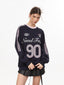 Vintage Three - Stripe Letter Print Jersey Sweatshirt - COPPING THREADS - CHICISLAND