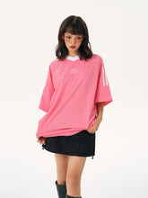 Vintage Triple - Stripe Sleeve Oversized Tee - COPPING THREADS - CHICISLAND