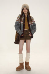 Vintage Turtleneck Knit Cardigan Sweater - COPPING THREADS - MOROMORO