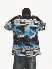 Vintage UFO Print Short Sleeve Shirt - COPPING THREADS - CT Select