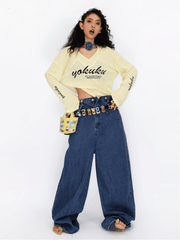 Vintage V - Neck Long Sleeve Graphic Tee - COPPING THREADS - Yokuku