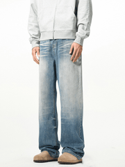 Vintage Wash Blue Wide - Leg Jeans - COPPING THREADS - CT Basics