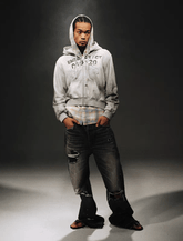 Vintage Wash Grey Embroidered Graphic Oversized Hoodie Jacket - COPPING THREADS - TRECLUB