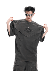 Vintage Washed Distressed Crinkle Tee - COPPING THREADS - ArguE CulturE