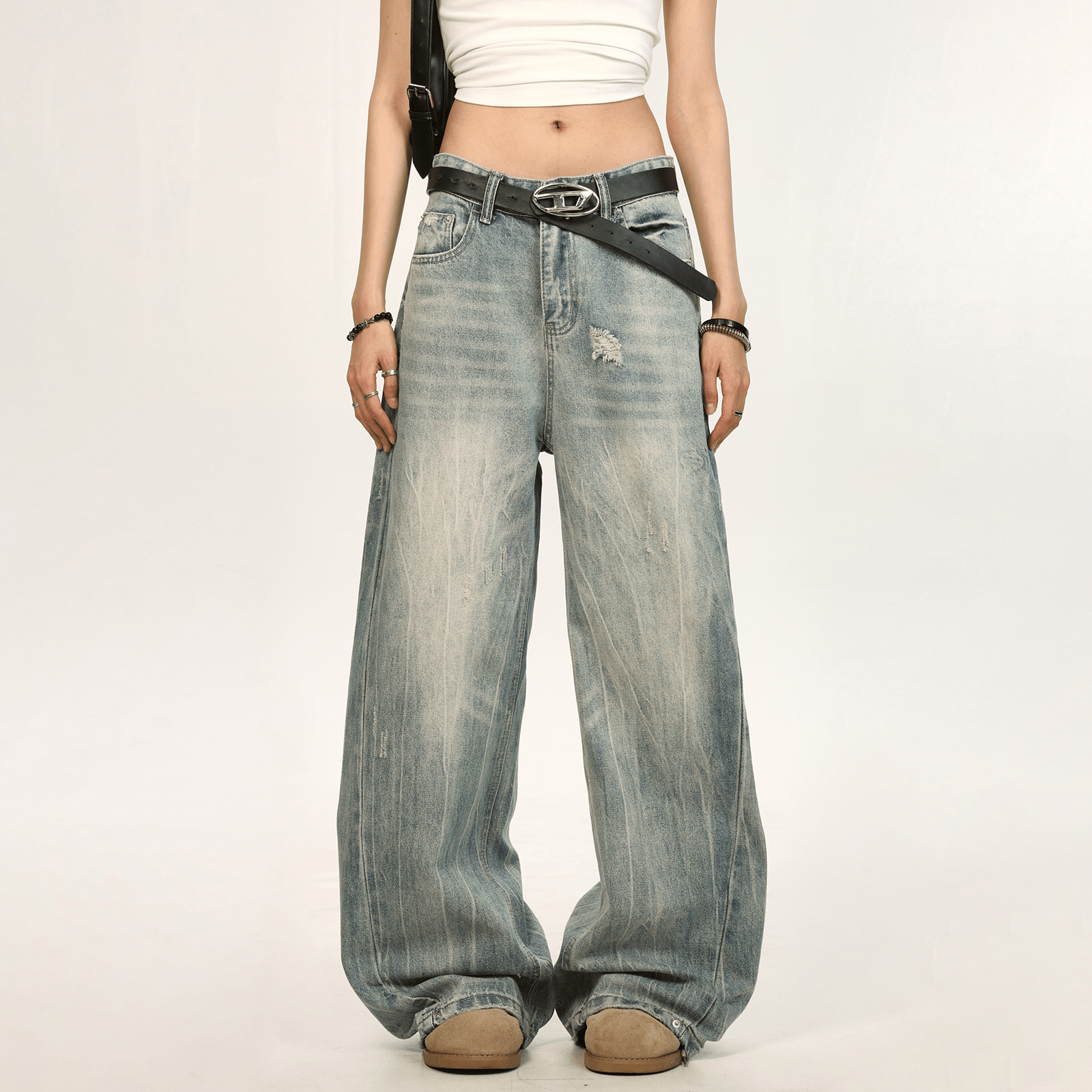 Vintage Washed Distressed Denim - COPPING THREADS - CT Select