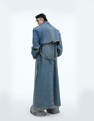 Vintage Washed Double - Breasted Denim Coat - COPPING THREADS - ArguE CulturE