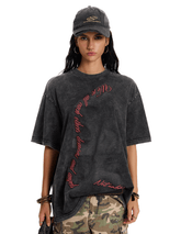 Vintage Washed Oversized Graphic Tee - COPPING THREADS - 0123Start