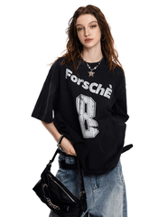 Vintage Washed Oversized Graphic Tee - COPPING THREADS - CT Select