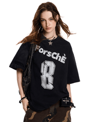 Vintage Washed Oversized Graphic Tee - COPPING THREADS - CT Select