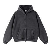 Vintage Washed Zip - Up Hoodie - COPPING THREADS - CT Basics