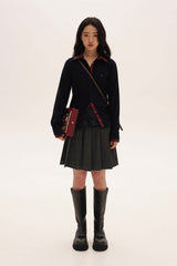 Vintage Wool Layered Patchwork Varsity Cardigan Shirt - COPPING THREADS - MOROMORO