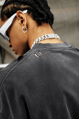 Washed Gradient Distressed Oversized Tee - COPPING THREADS - CT Basics