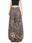 Washed Leopard Print Curved - Leg Jeans - COPPING THREADS - CT Select
