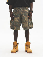 Washed Vintage Camo Cargo Shorts - COPPING THREADS - CT Select
