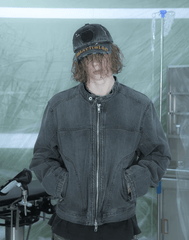 Washed Vintage Heavyweight Denim Jacket - COPPING THREADS - TRECLUB