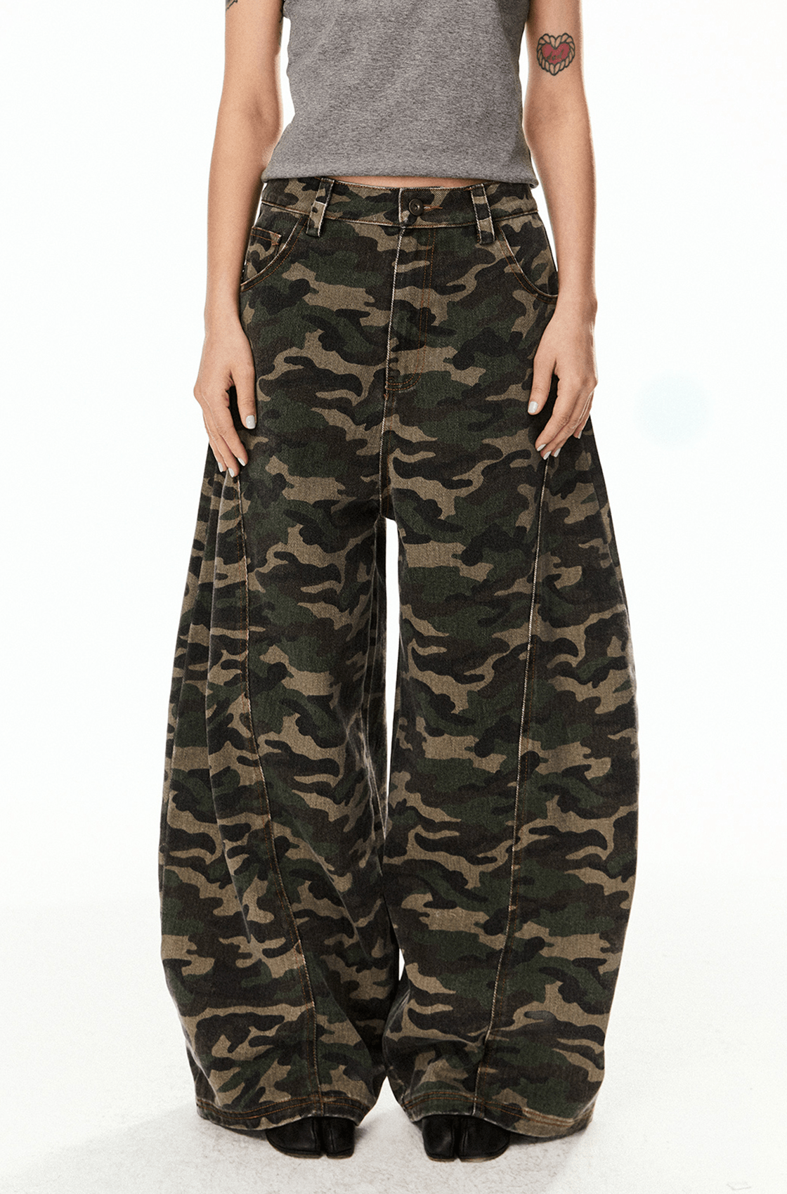 Wide - Leg Camo Blade - Cut Denim - COPPING THREADS - CT Select