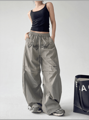 Wide - Leg Letter - Embroidered Paratrooper Pants - COPPING THREADS - CT Select