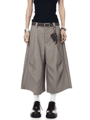 Wrinkle - Detail Wide - Leg Cropped Trousers - COPPING THREADS - CT Select