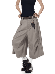 Wrinkle - Detail Wide - Leg Cropped Trousers - COPPING THREADS - CT Select