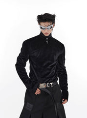 ArguE CulturE Liquid stand collar bottoming Long Sleeve Tee - COPPING THREADS - ArguE CulturE