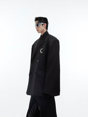 ArguE CulturE Matte Silhouette Padded Shoulder Blazer - COPPING THREADS - ArguE CulturE