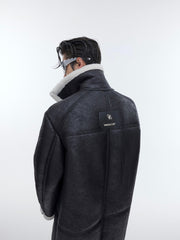 ArguE CulturE Sherpa Paneled Leather Coat - COPPING THREADS - ArguE CulturE