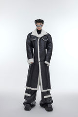 ArguE CulturE Sherpa Paneled Leather Coat - COPPING THREADS - ArguE CulturE