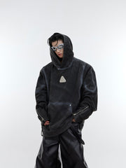 ArguE CulturE Washed and Spray - painted Distressed Hoodie - COPPING THREADS - ArguE CulturE