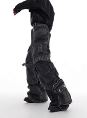 ArguE CulturE Washed Multi Pocket Denim - COPPING THREADS - ArguE CulturE