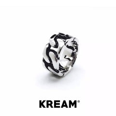 KREAM 18K gold - plated ring vintage twisted chain ring - COPPING THREADS - KREAM