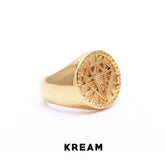 KREAM gold plated diamond ring - COPPING THREADS - KREAM