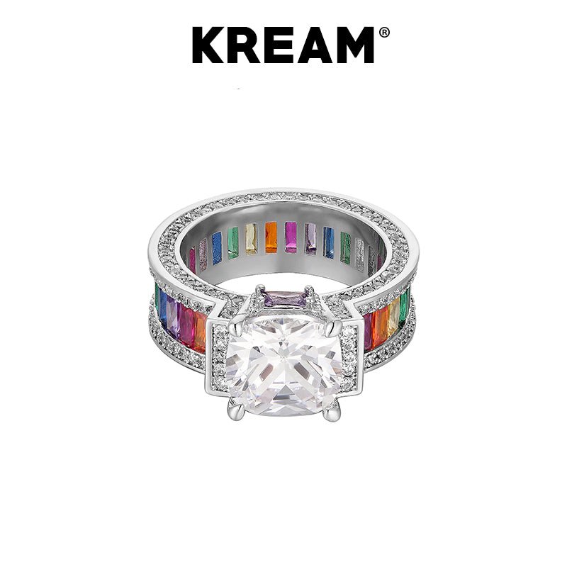 KREAM Iridescent Baguette Diamond Ring - COPPING THREADS - KREAM