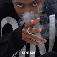 KREAM S925 ice ring in sterling silver with full diamonds - COPPING THREADS - KREAM