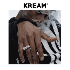 KREAM S925 Pure silver ice revenge ring - COPPING THREADS - KREAM