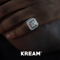 KREAM S925 Sterling Silver High Carbon Diamond Ring - COPPING THREADS - KREAM